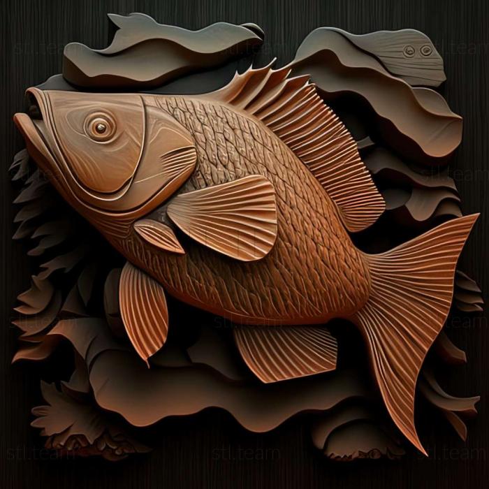 3D model Bristol shubunkin fish (STL)